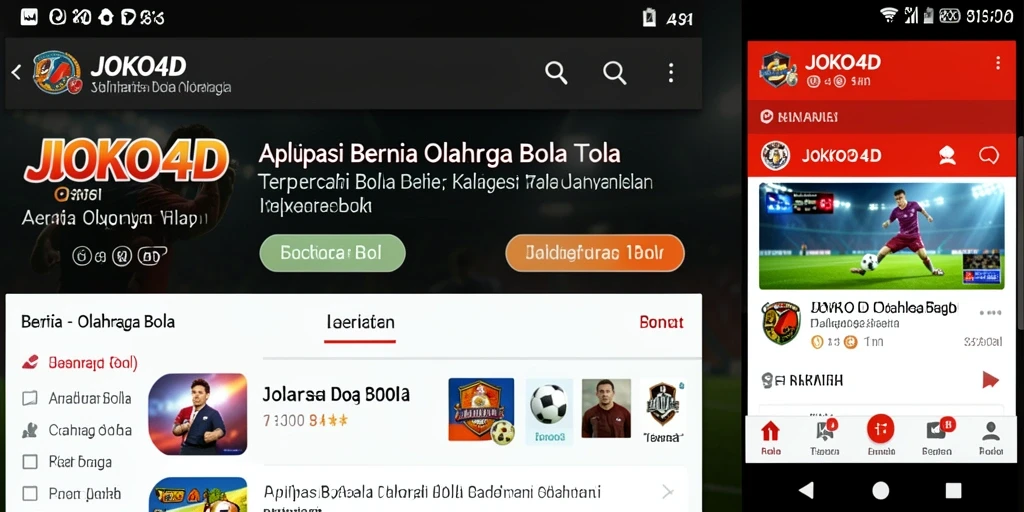 Antarmuka aplikasi JOKO4D yang informatif dan menarik.