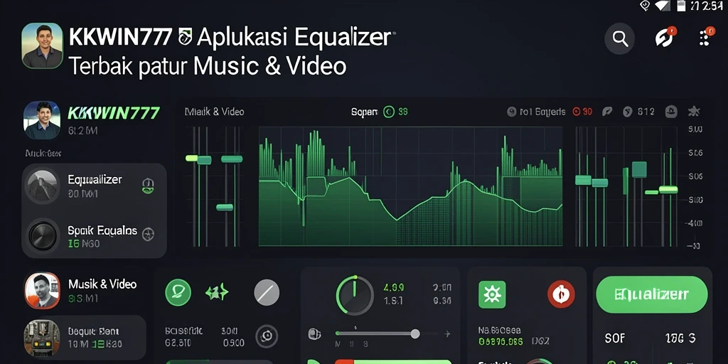 Antarmuka KKWIN777 menampilkan pengaturan equalizer dengan mudah dan praktis.